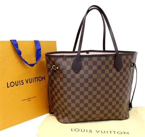 lv neverfull mm damier ebene rose ballerine|Damier Ebene canvas louis vuitton.